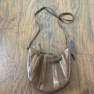 Brown leather purse